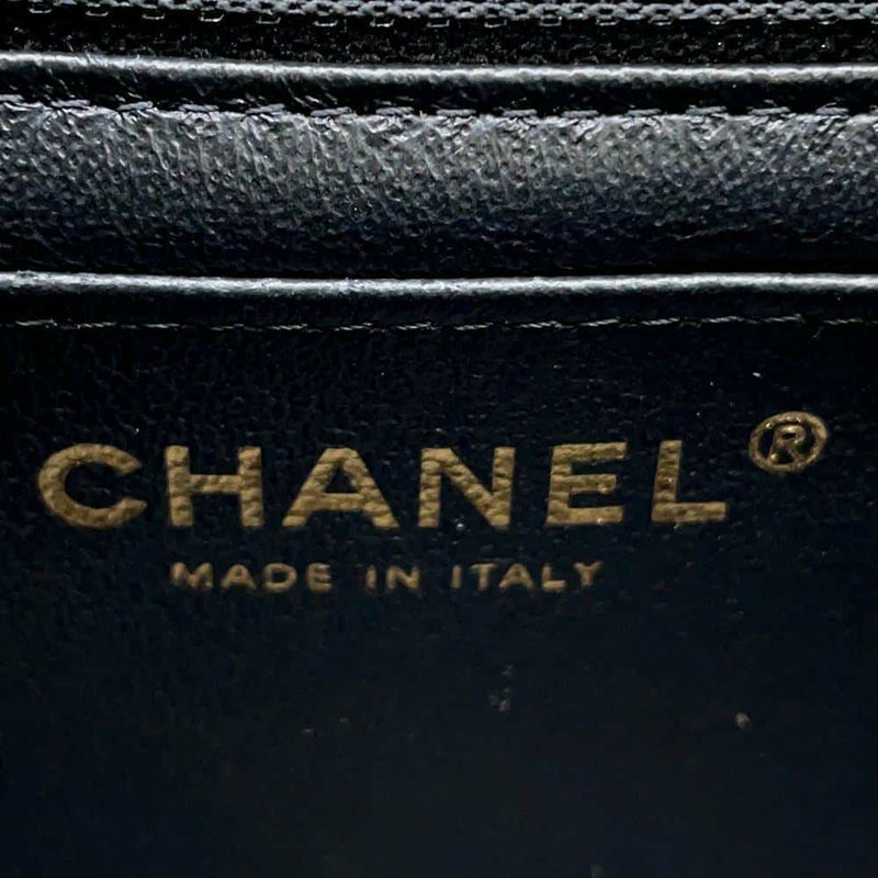 シャネル チェーンショルダーバッグ ココマーク ラムスキン A69900 CHANEL ミニ フラップ バッグ 黒