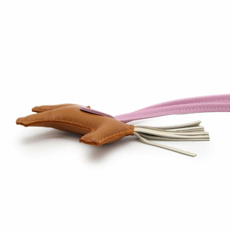 エルメス バッグチャーム ロデオPM セサミ/モーヴシルベストル/クレ U刻印 ラムスキン HERMES チャーム