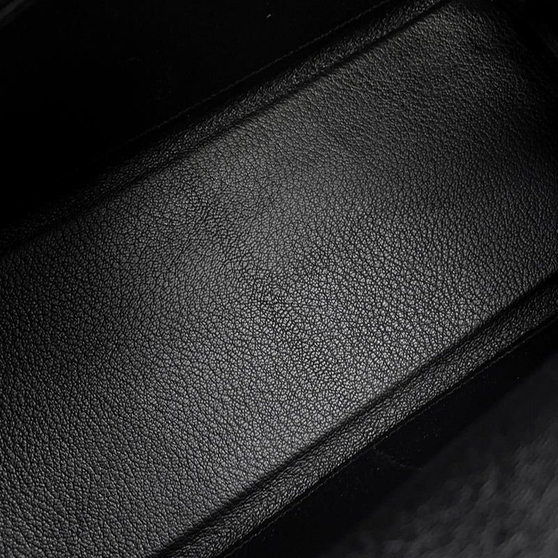 エルメス ハンドバッグ ケリー28 内縫い ブラック/シルバー金具 トゴ Y刻印 2wayショルダー 黒