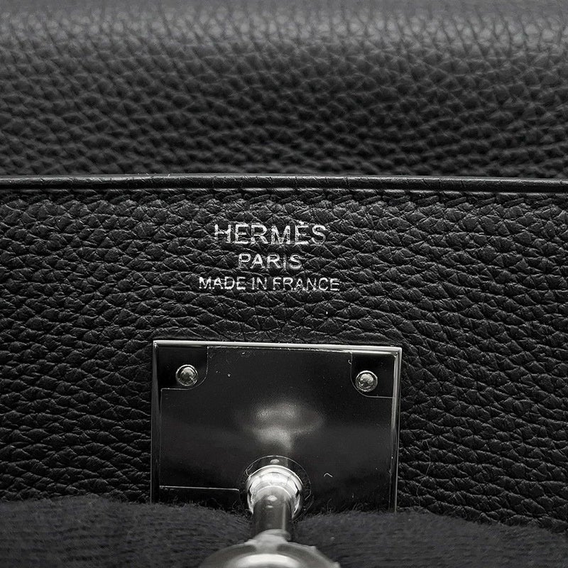 エルメス ハンドバッグ ケリー28 内縫い ブラック/シルバー金具 トゴ Y刻印 2wayショルダー 黒