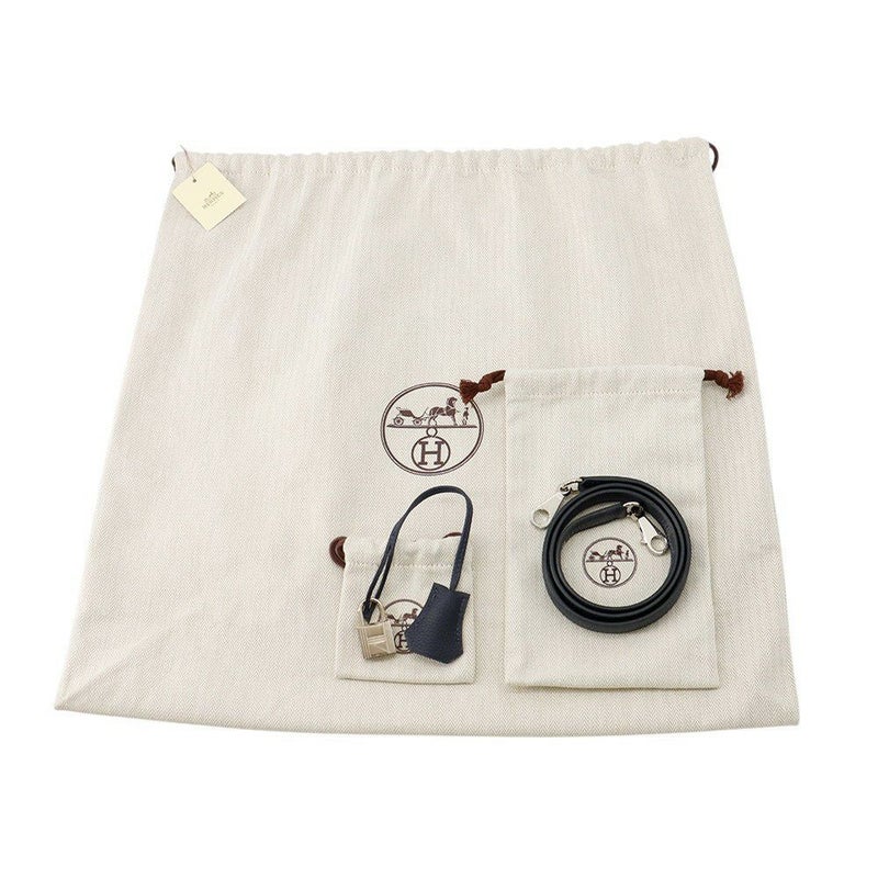 エルメス ハンドバッグ ケリー28 内縫い ブルーニュイ/シルバー金具 トゴ C刻印 2wayショルダー