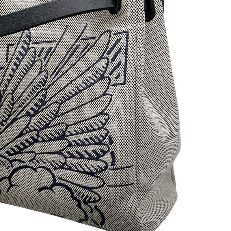 エルメス エールバッグジップPM ペガサスポップ ブラック/ブルーインディゴ/エクリュ/シルバー金具 トワルアッシュ/ヴァッシュハンター Y刻印 黒