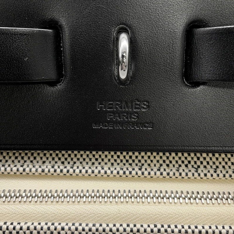 エルメス エールバッグジップPM ペガサスポップ ブラック/ブルーインディゴ/エクリュ/シルバー金具 トワルアッシュ/ヴァッシュハンター Y刻印 黒