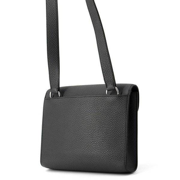 エルメス ショルダーバッグ サック ア デペッシュ21 ブラック/シルバー金具 トゴ B刻印 黒