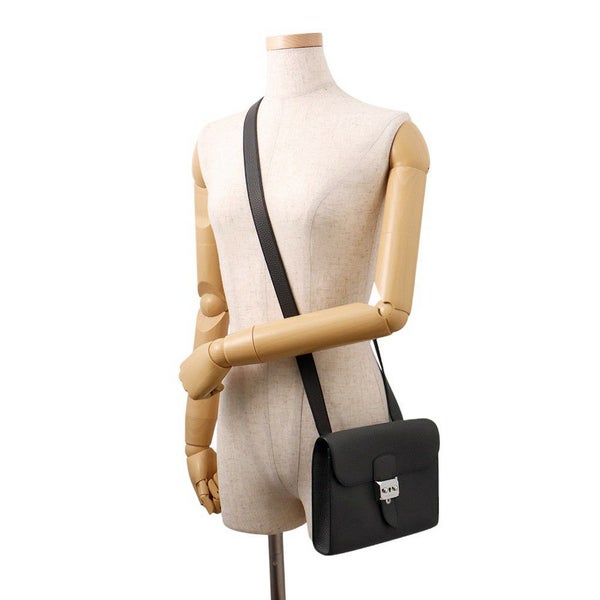 エルメス ショルダーバッグ サック ア デペッシュ21 ブラック/シルバー金具 トゴ B刻印 黒