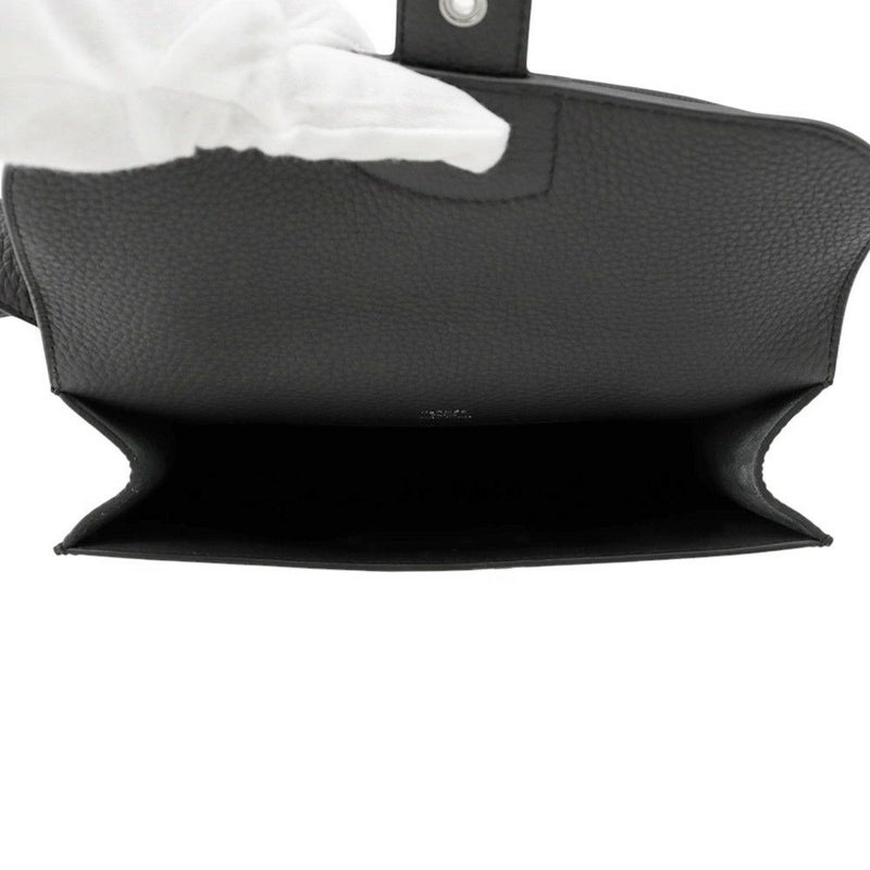 エルメス ショルダーバッグ サック ア デペッシュ21 ブラック/シルバー金具 トゴ B刻印 黒