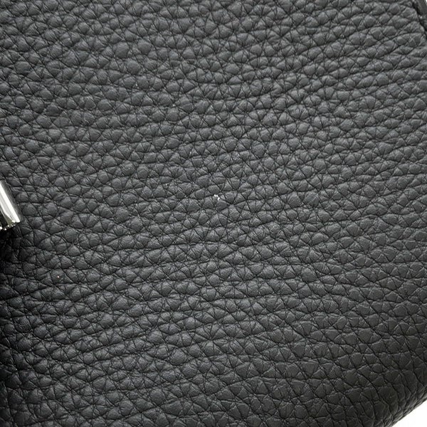 エルメス ショルダーバッグ サック ア デペッシュ21 ブラック/シルバー金具 トゴ B刻印 黒