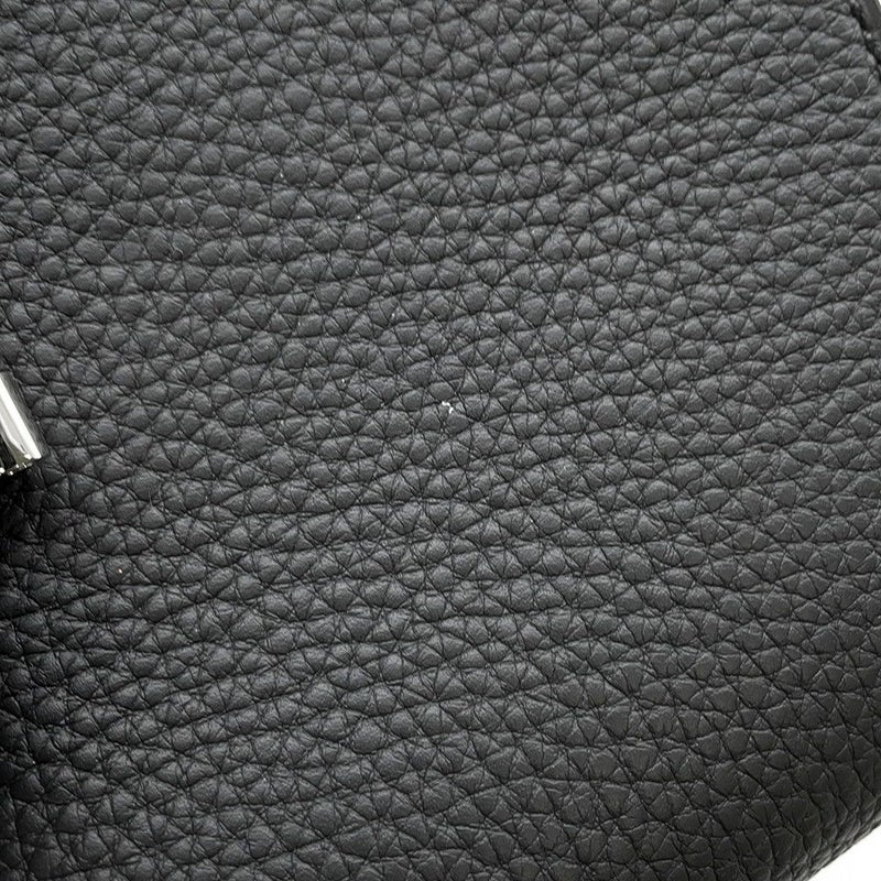 エルメス ショルダーバッグ サック ア デペッシュ21 ブラック/シルバー金具 トゴ B刻印 黒