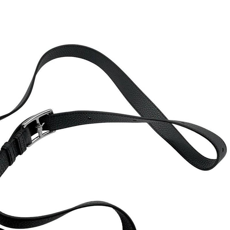 エルメス ショルダーバッグ サック ア デペッシュ21 ブラック/シルバー金具 トゴ B刻印 黒