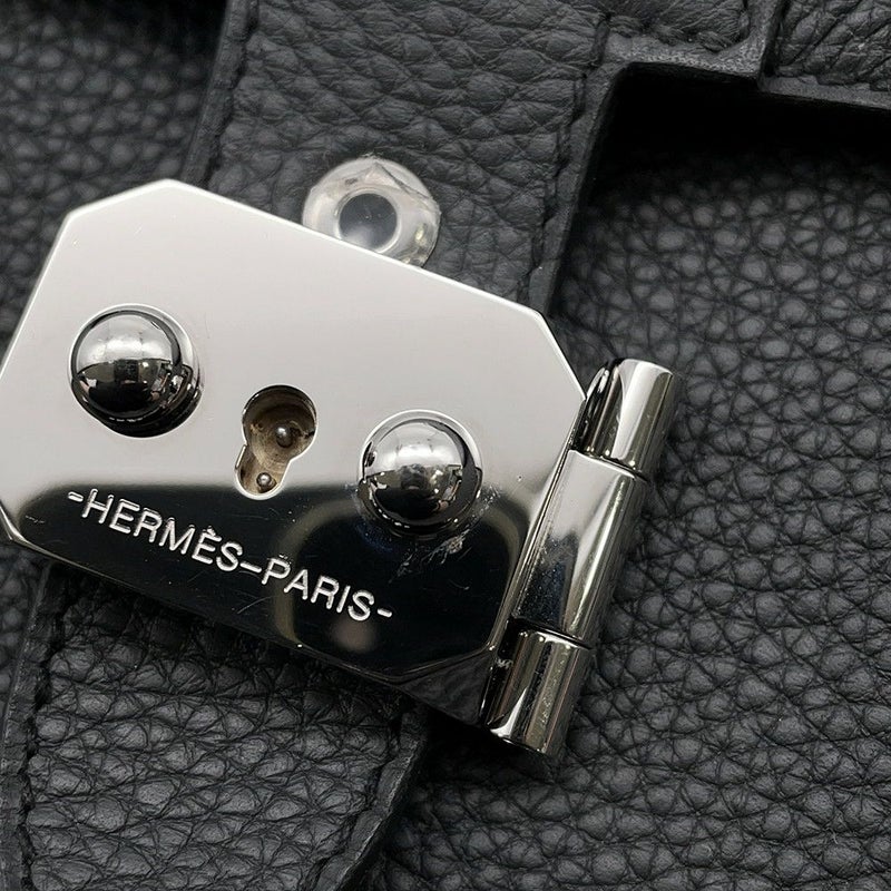 エルメス ショルダーバッグ サック ア デペッシュ21 ブラック/シルバー金具 トゴ B刻印 黒