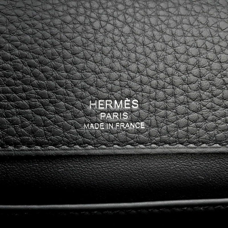 エルメス ショルダーバッグ サック ア デペッシュ21 ブラック/シルバー金具 トゴ B刻印 黒