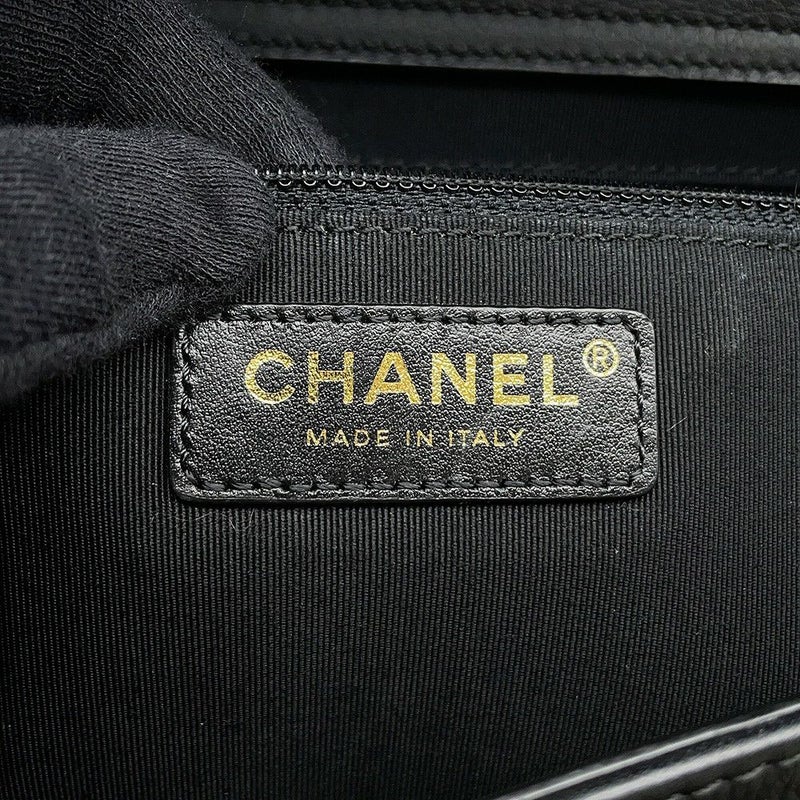 シャネル チェーントートバッグ ココマーク カーフレザー AS0356 CHANEL バッグ 2Wayショルダーバッグ 黒
