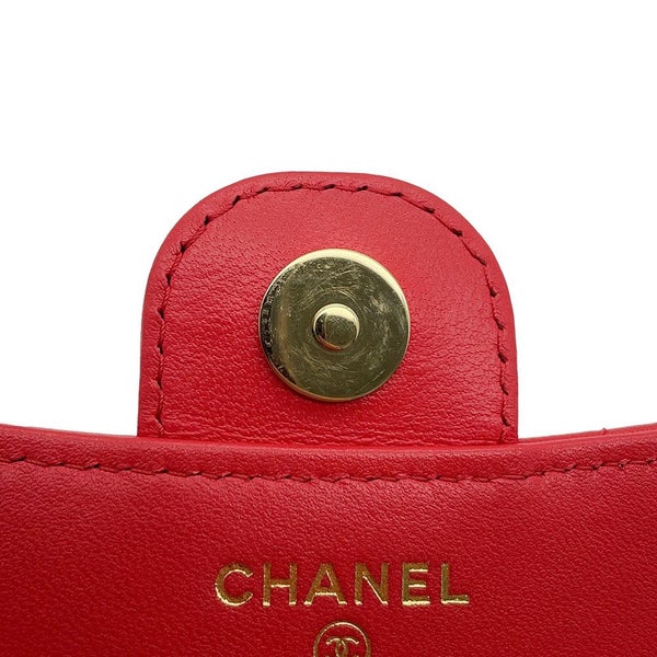 シャネル チェーンショルダーバッグ フラップ フォンケース マトラッセ ココマーク ラムスキン AP2096 CHANEL ポシェット