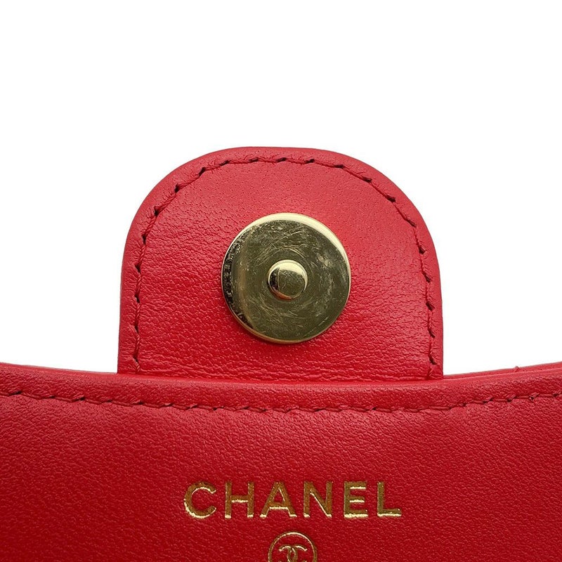 シャネル チェーンショルダーバッグ フラップ フォンケース マトラッセ ココマーク ラムスキン AP2096 CHANEL ポシェット