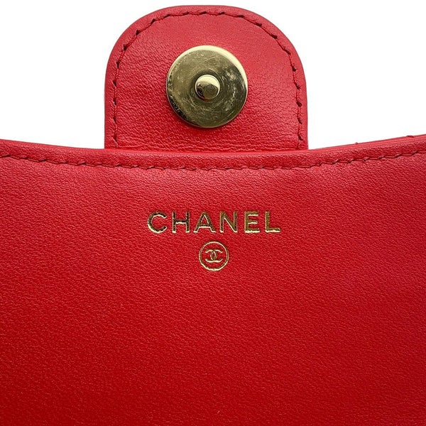 シャネル チェーンショルダーバッグ フラップ フォンケース マトラッセ ココマーク ラムスキン AP2096 CHANEL ポシェット