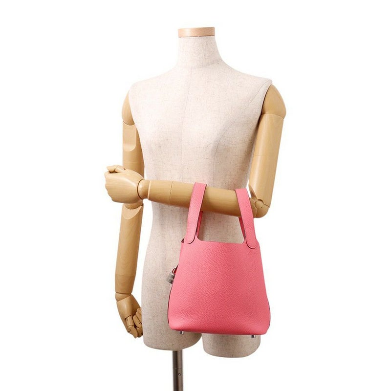 エルメス ハンドバッグ ピコタンロックPM ローズアザレ/シルバー金具 トリヨンクレマンス K刻印