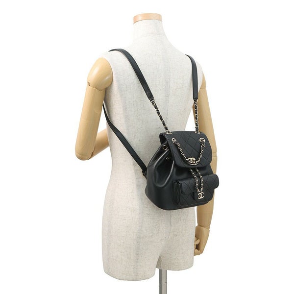 シャネル リュック マトラッセ ココマーク ラムスキン AS2908 CHANEL バッグ バックパック 黒