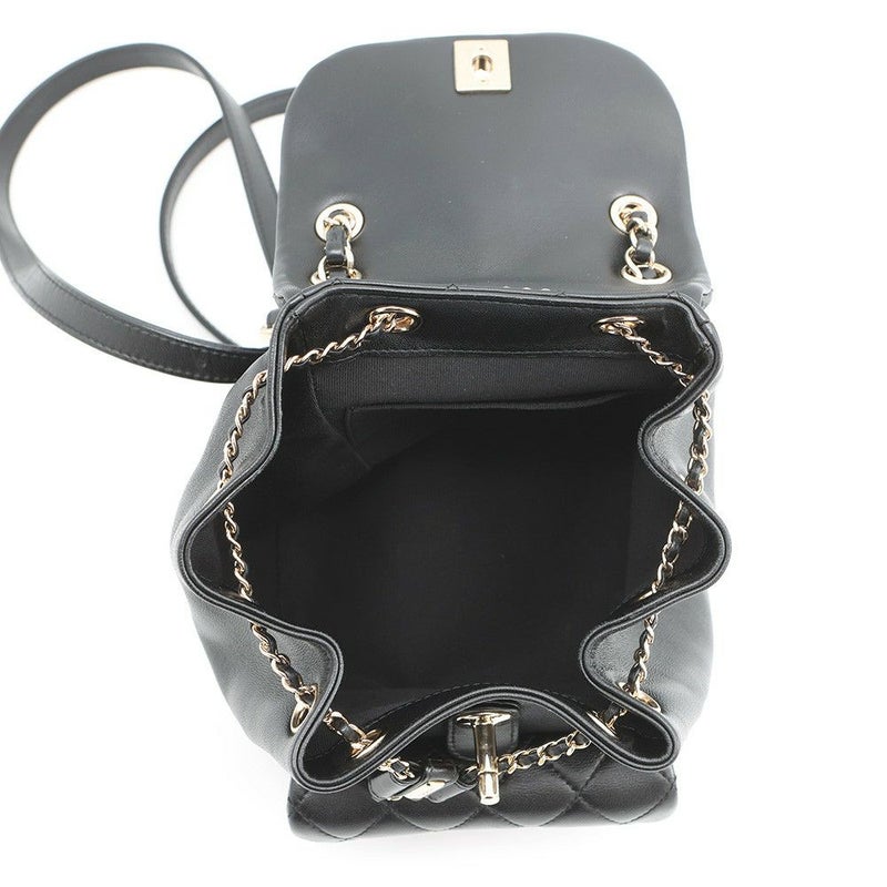 シャネル リュック マトラッセ ココマーク ラムスキン AS2908 CHANEL バッグ バックパック 黒