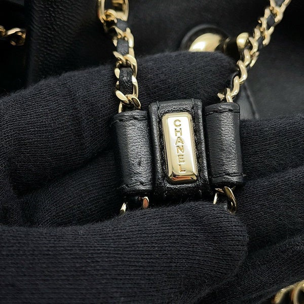 シャネル リュック マトラッセ ココマーク ラムスキン AS2908 CHANEL バッグ バックパック 黒