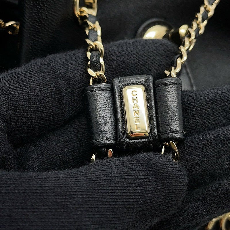 シャネル リュック マトラッセ ココマーク ラムスキン AS2908 CHANEL バッグ バックパック 黒