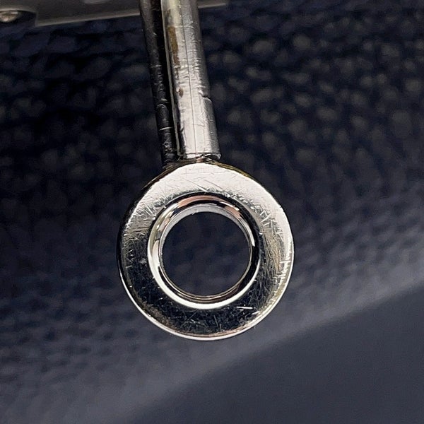 エルメス ハンドバッグ ケリー28 内縫い ブルーニュイ/シルバー金具 トゴ X刻印 ２wayショルダー