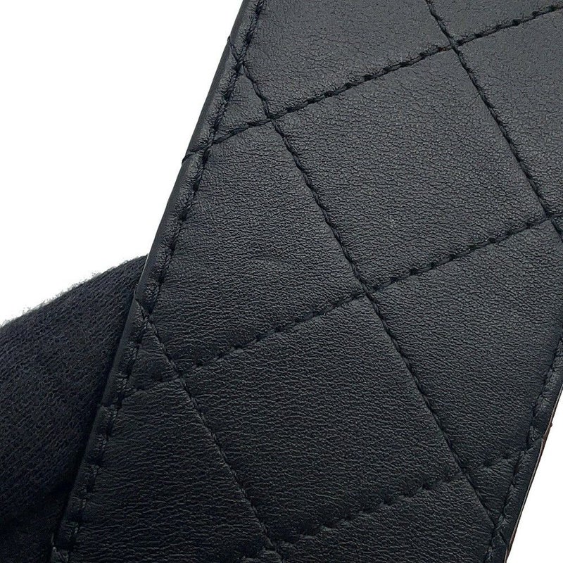 シャネル チェーンショルダーバッグ マトラッセ ココマーク ラムスキン AS2228 CHANEL 黒