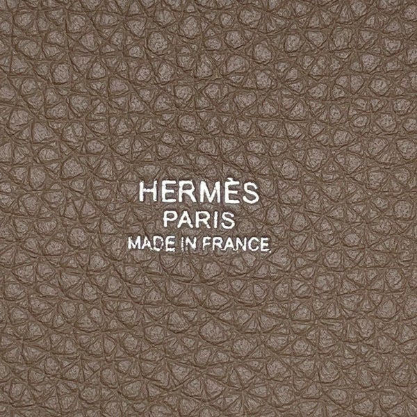 エルメス ハンドバッグ ピコタンロックPM エトゥープ/シルバー金具 トリヨンクレマンス K刻印