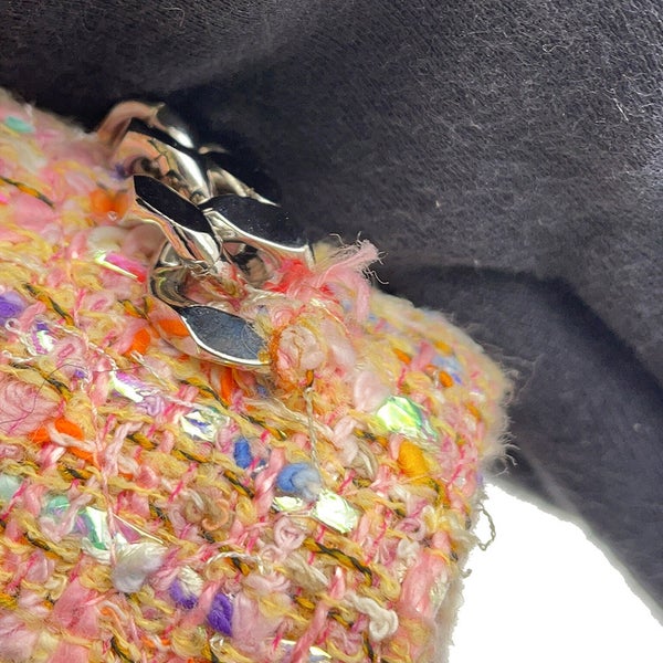 シャネル ハンドバッグ ココマーク デカココ チェーンハンドル ツイード CHANEL バッグ