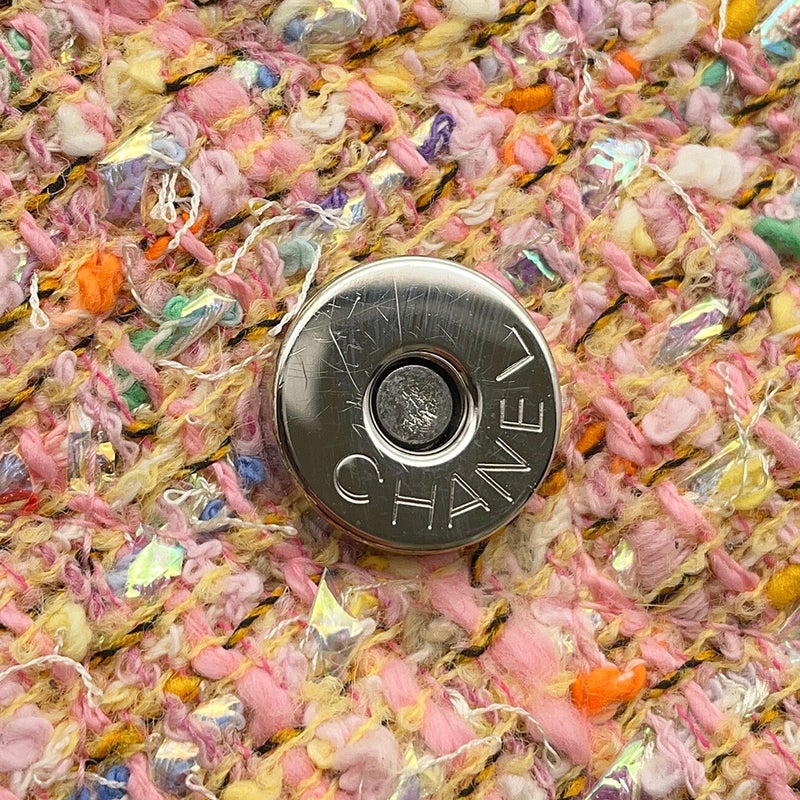 シャネル ハンドバッグ ココマーク デカココ チェーンハンドル ツイード CHANEL バッグ