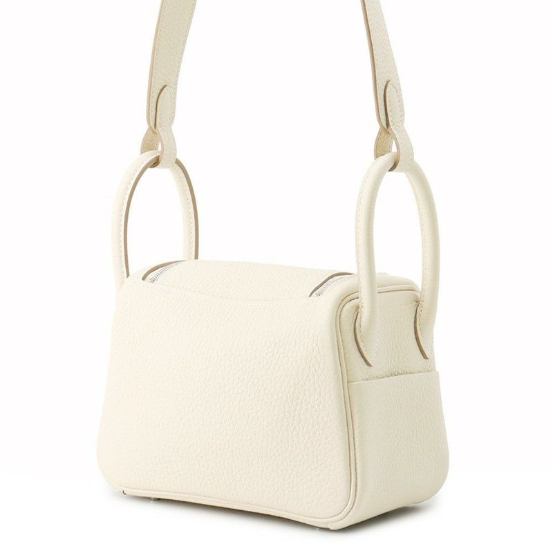 エルメス ハンドバッグ リンディ ミニ クレ/シルバー金具 トリヨンクレマンス K刻印 ２wayショルダー