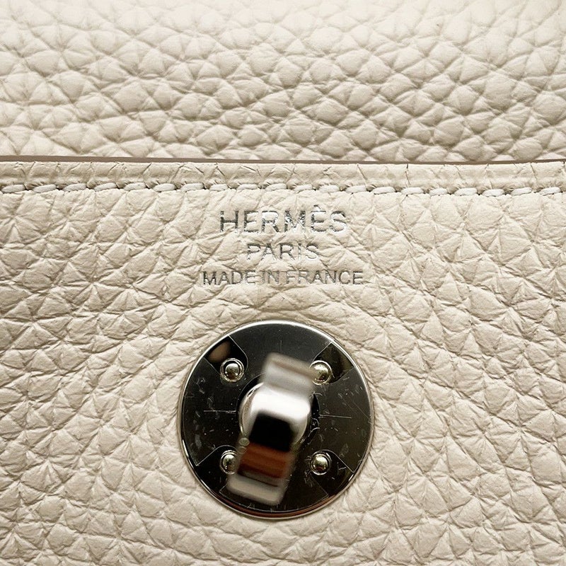エルメス ハンドバッグ リンディ ミニ クレ/シルバー金具 トリヨンクレマンス K刻印 ２wayショルダー