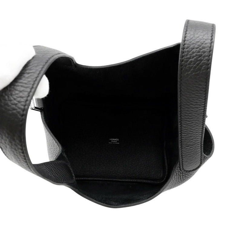 エルメス ハンドバッグ ピコタンロックPM ブラック/シルバー金具 トリヨンクレマンス K刻印 黒