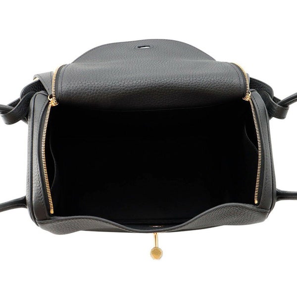 エルメス ハンドバッグ リンディ26 ブラック/ゴールド金具 トリヨンクレマンス K刻印 2way 黒