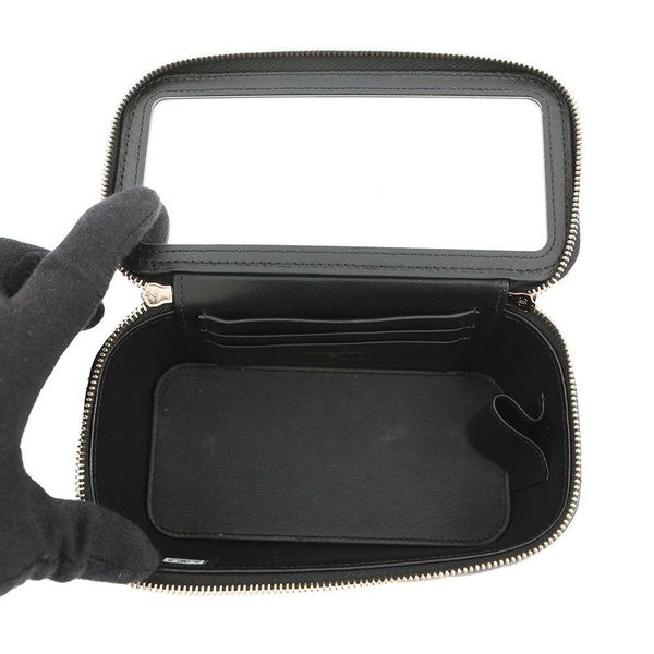 シャネル チェーンショルダーバッグ マトラッセ ココマーク ヴァニティケース ラムスキン AP2199 CHANEL 黒