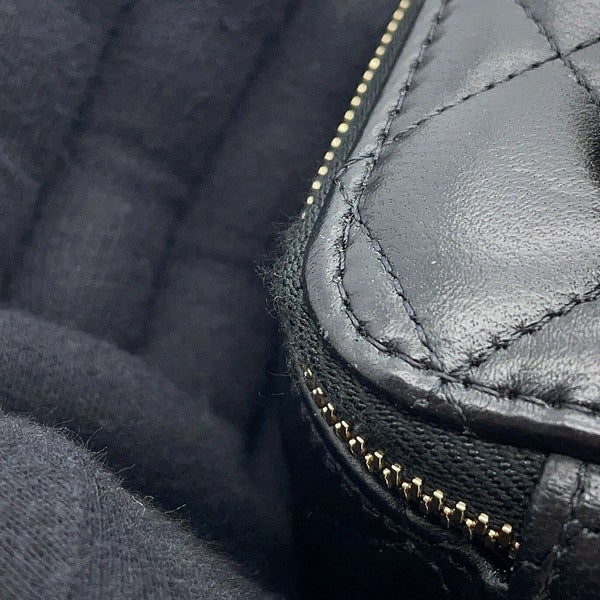 シャネル チェーンショルダーバッグ マトラッセ ココマーク ヴァニティケース ラムスキン AP2199 CHANEL 黒