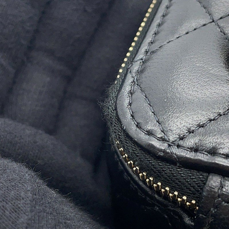 シャネル チェーンショルダーバッグ マトラッセ ココマーク ヴァニティケース ラムスキン AP2199 CHANEL 黒