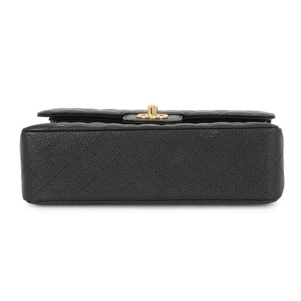 シャネル チェーンショルダーバッグ マトラッセ23 ココマーク Wフラップ キャビアスキン A01113 CHANEL 黒