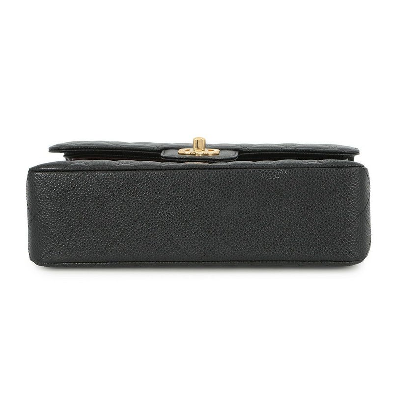 シャネル チェーンショルダーバッグ マトラッセ23 ココマーク Wフラップ キャビアスキン A01113 CHANEL 黒