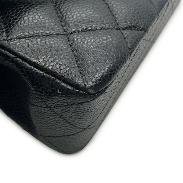 シャネル チェーンショルダーバッグ マトラッセ23 ココマーク Wフラップ キャビアスキン A01113 CHANEL 黒