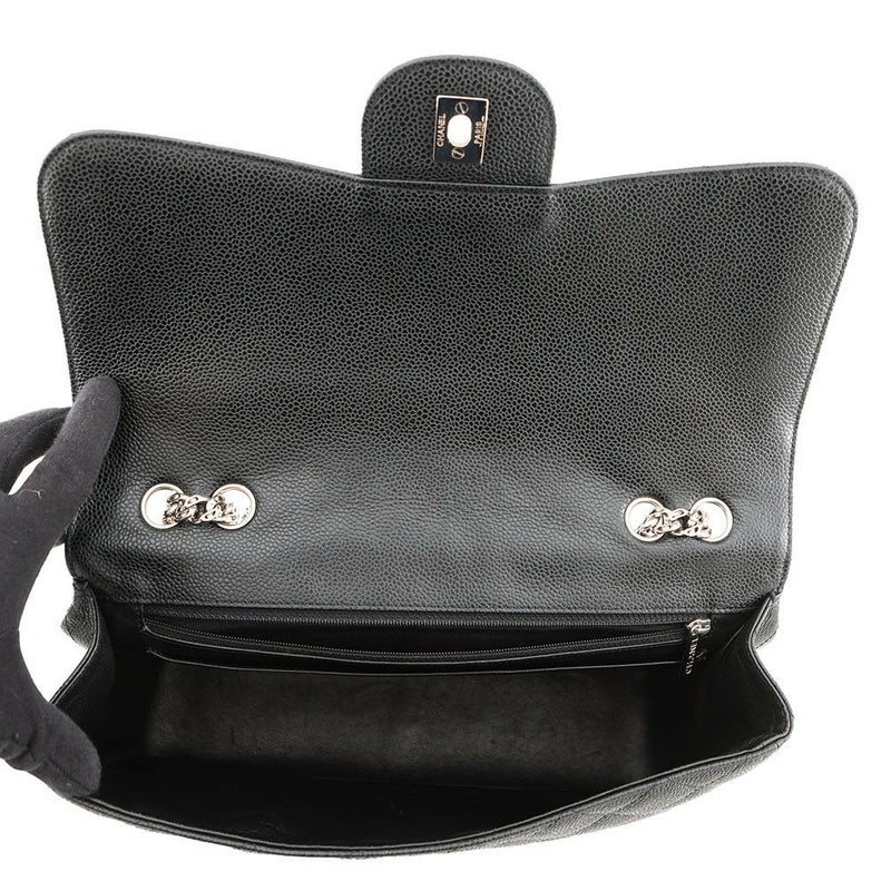 シャネル チェーンショルダーバッグ マトラッセ30 ココマーク キャビアスキン A28600 CHANEL デカマト 黒