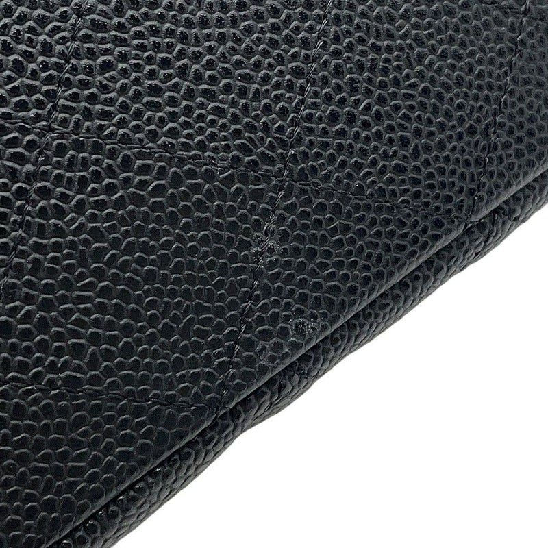 シャネル チェーンショルダーバッグ マトラッセ30 ココマーク キャビアスキン A28600 CHANEL デカマト 黒