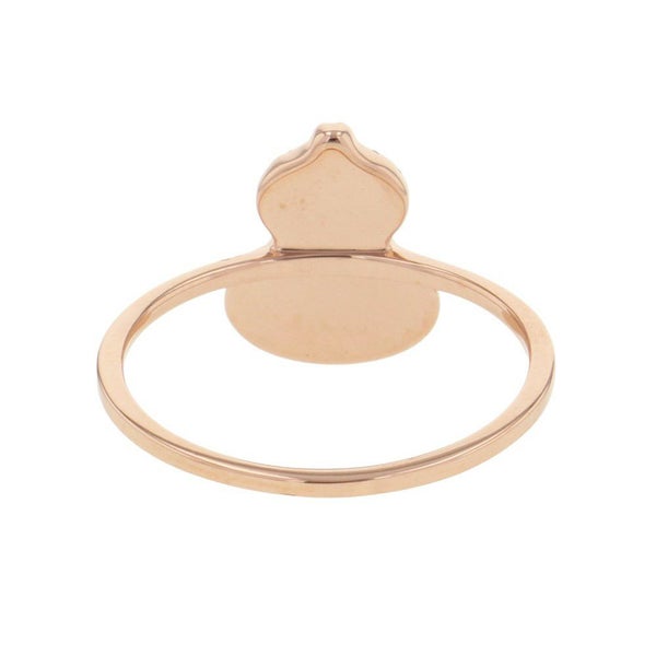 キーリン リング ウル マザーオブパール/ナノダイヤ 0.109ct K18PGピンクゴールド WURPT4ERGMP Qeelin Wulu 瓢箪 ひょうたん 指輪