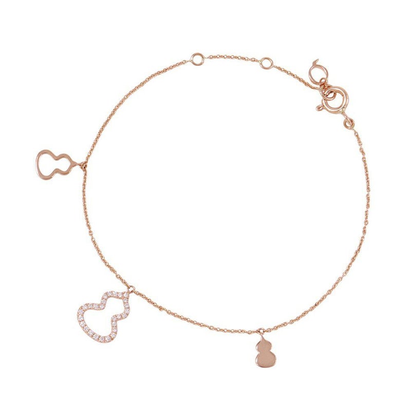 キーリン ブレスレット ウル ナノダイヤモンド 0.110ct K18PGピンクゴールド Qeelin Wulu 瓢箪 ひょうたん 指輪