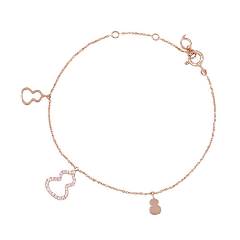 キーリン ブレスレット ウル ナノダイヤモンド 0.110ct K18PGピンクゴールド Qeelin Wulu 瓢箪 ひょうたん 指輪
