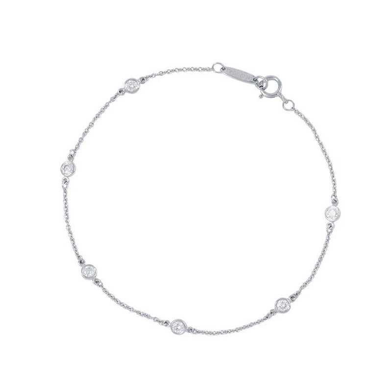 ティファニー ブレスレット エルサ・ペレッティ ダイヤモンド バイ ザ ヤード ブレスレット ダイヤ 6P 計0.30ct Pt950 60099275