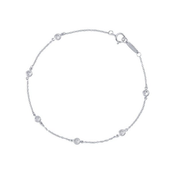 ティファニー ブレスレット エルサ・ペレッティ ダイヤモンド バイ ザ ヤード ブレスレット ダイヤ 6P 計0.30ct Pt950 60099275