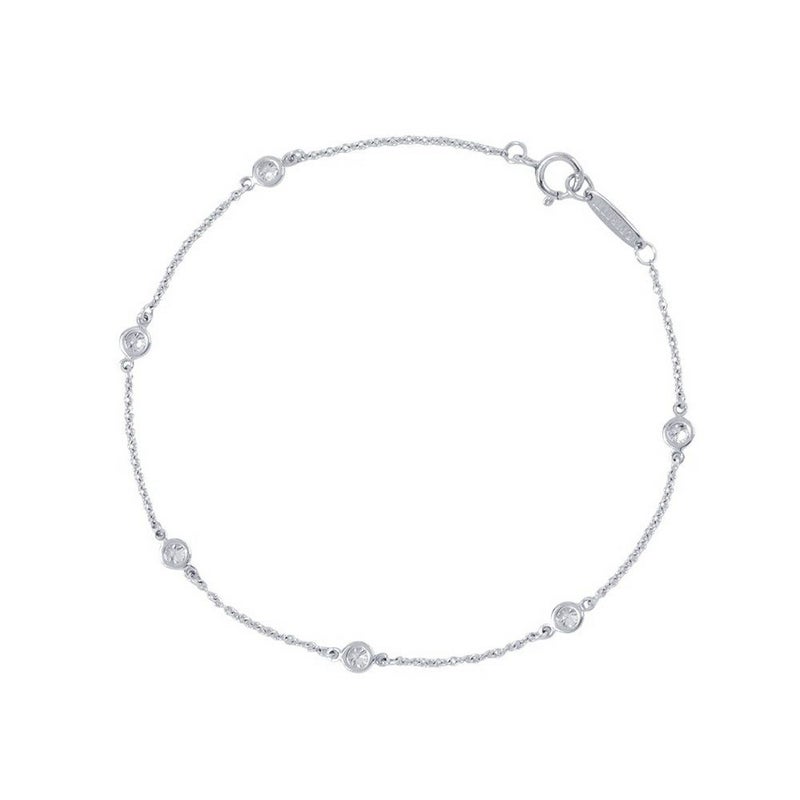ティファニー ブレスレット エルサ・ペレッティ ダイヤモンド バイ ザ ヤード ブレスレット ダイヤ 6P 計0.30ct Pt950 60099275