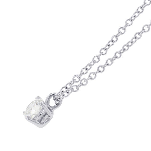 ティファニー ネックレス ソリティア ダイヤモンド ペンダント ダイヤ 1P 0.21ct Pt950プラチナ Tiffany&Co.