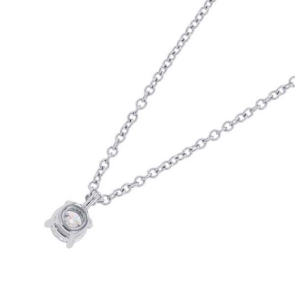 ティファニー ネックレス ソリティア ダイヤモンド ペンダント ダイヤ 1P 0.21ct Pt950プラチナ Tiffany&Co.