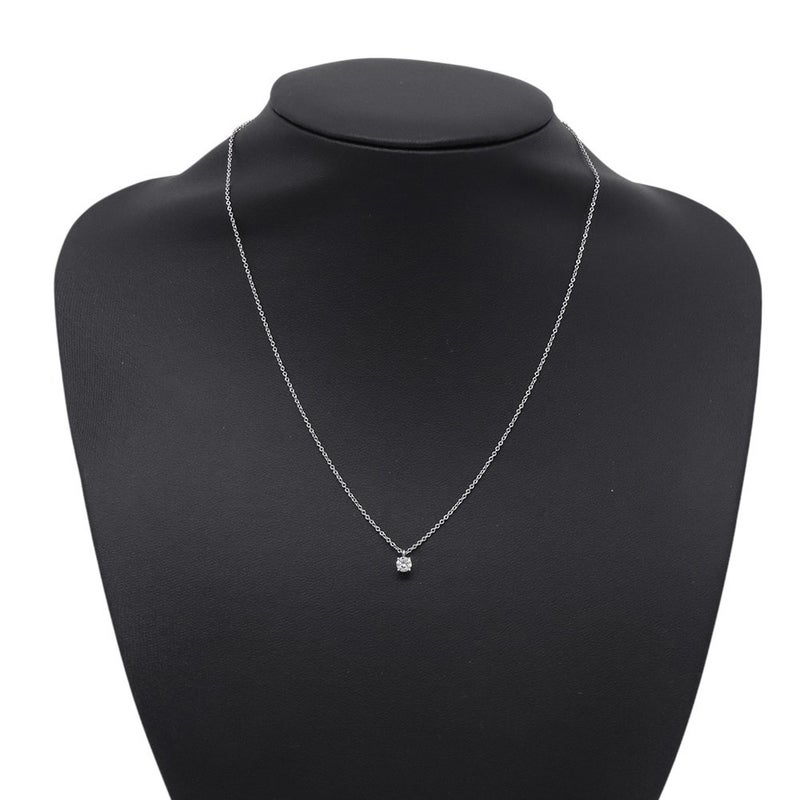 ティファニー ネックレス ソリティア ダイヤモンド ペンダント ダイヤ 1P 0.21ct Pt950プラチナ Tiffany&Co.